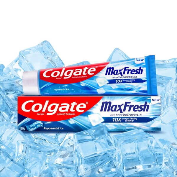 Colgate MaxFresh Toothpaste | Blue Gel Tooth Paste (Peppermint Ice)
