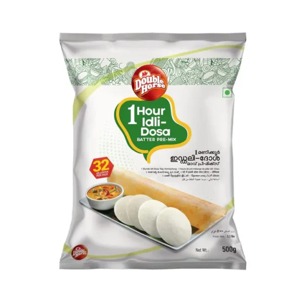 Double Horse-1 Hour Idli Dosa Batter Pre-Mix-500gm