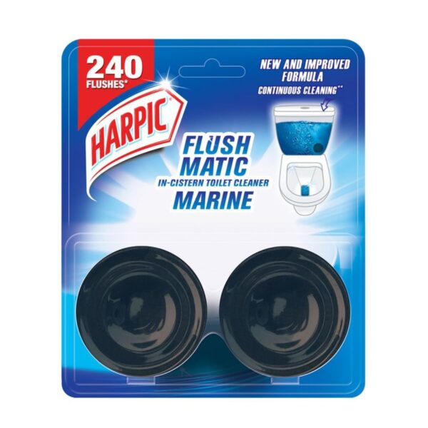 Harpic Flush Matic | Marine | 2 Piece - (50g Each)
