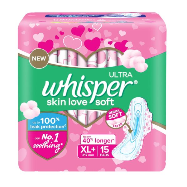 Whisper Ultra Skin Love Soft XL+